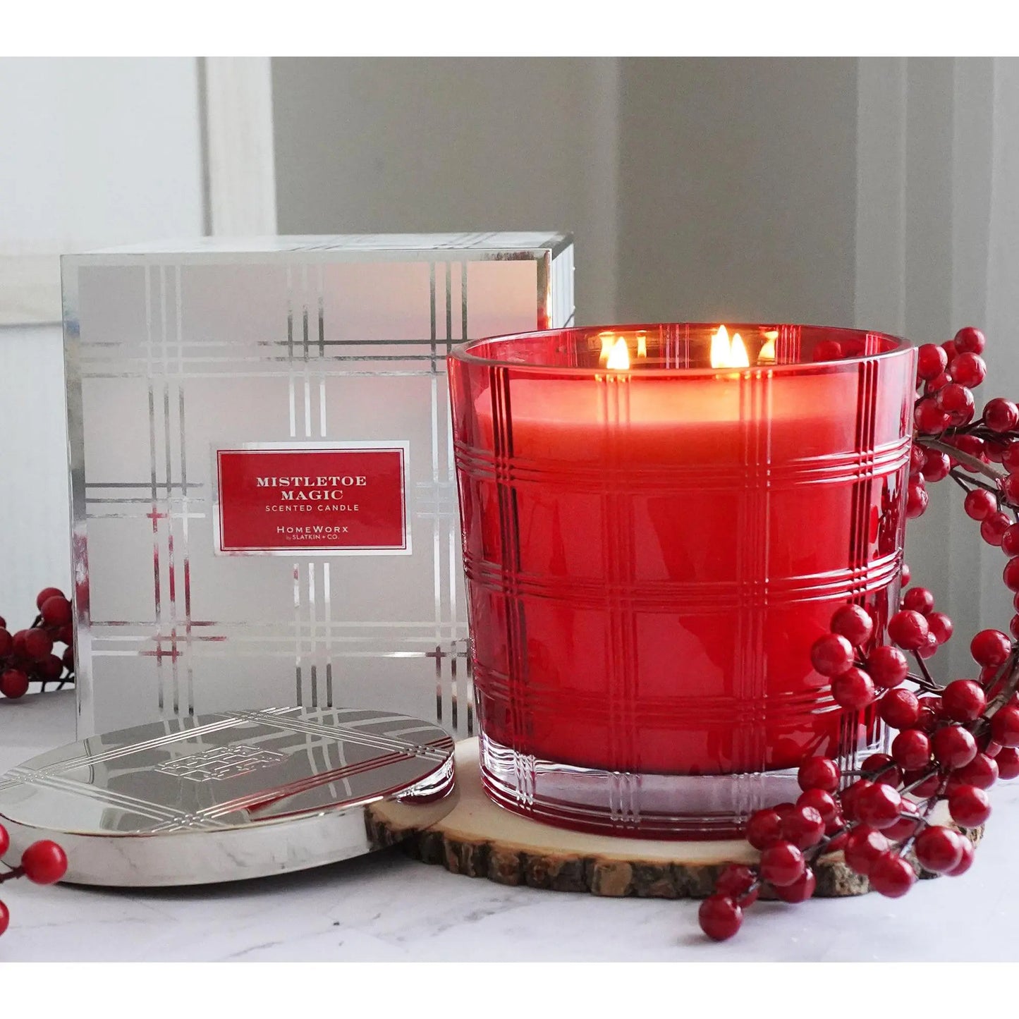 Homeworx by Slatkin + Co. 50 oz. Mistletoe Magic Candle with Gift Box