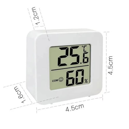 LCD Desktop Alarm Clock with Clear Calendar, Weather Forecast, Digital Temperature, and Humidity Monitoring for Smart Home Integration