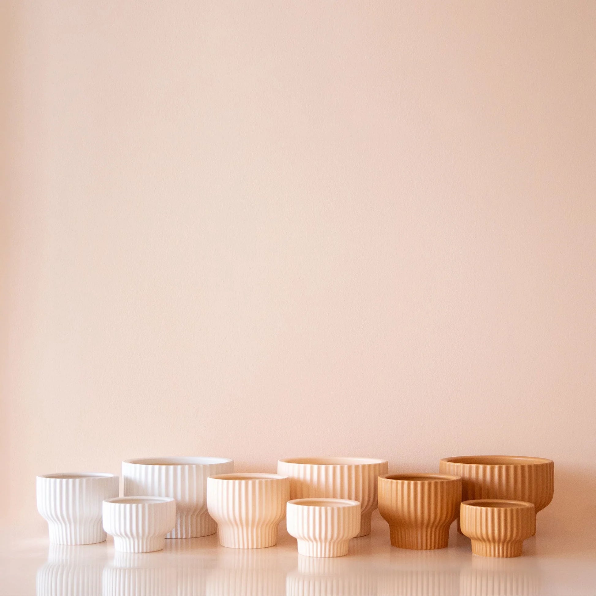 Presley White Pedestal Planter