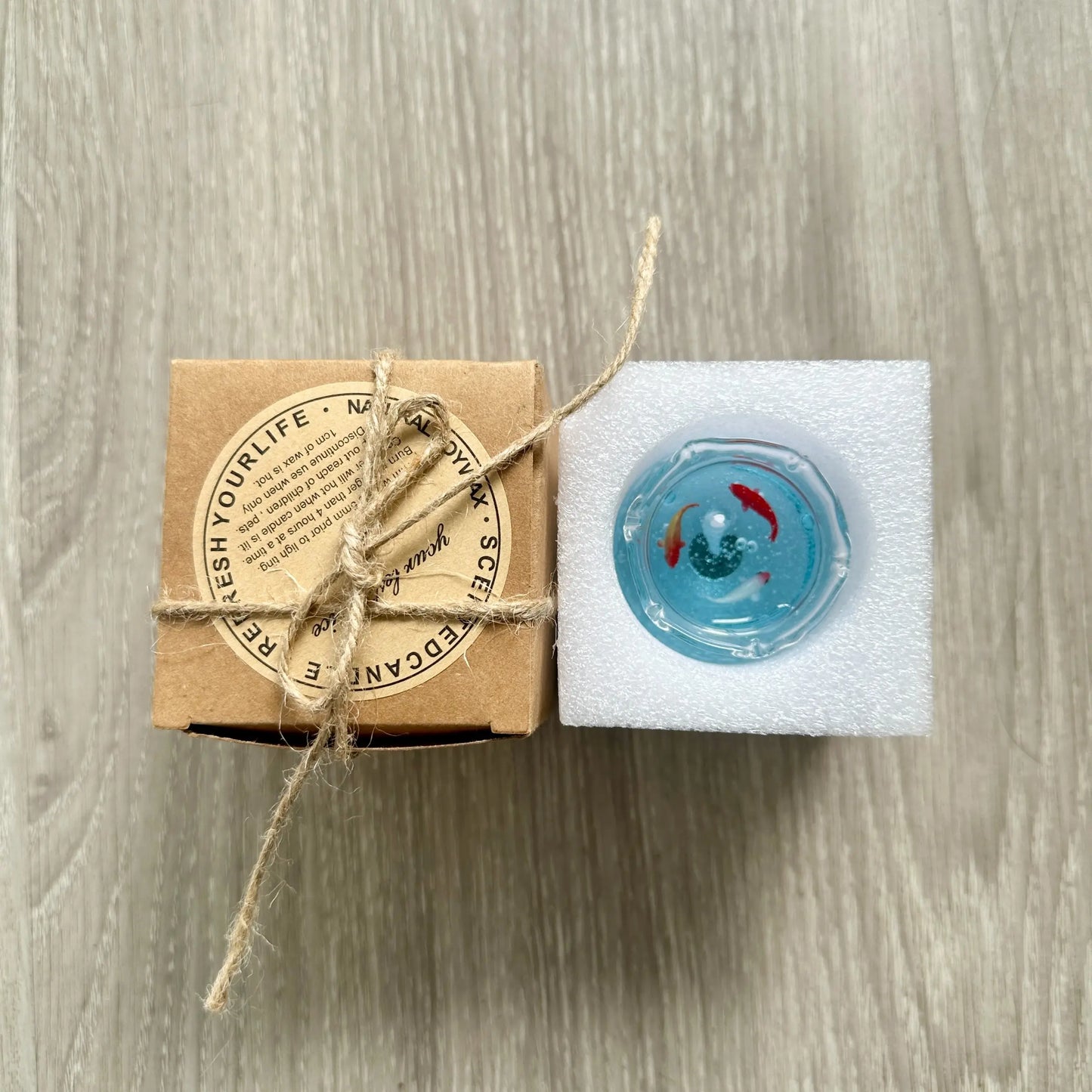 Bubble Fish Tank Scented Candle - Elegant Home Decor and Thoughtful Gift for Girlfriends, Friends, and Wedding Favors, Artistic Glass Ornament for Living Room, Bedroom, and Hallway Ambiance