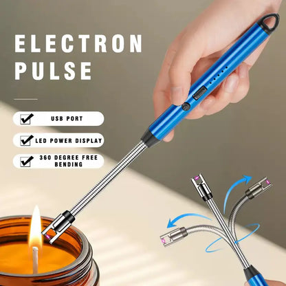 Ignite the Candle Electric Tool, Mothers Day Gifts for Mom from Daughter Son, Birthday Gifts for Mom Women Men Wife Sister Self Igniter Torch Portable Rechargeable Pink Orange Gradient Kitchen Utensils Aluminum Cooking Utility Bushcraft Tools