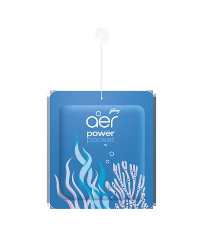 Godrej Aer Power Pocket Sea Breeze - Pack of 6 Hanging Home Air Fresheners