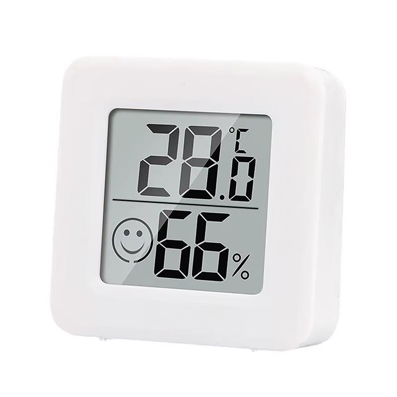 LCD Desktop Alarm Clock with Clear Calendar, Weather Forecast, Digital Temperature, and Humidity Monitoring for Smart Home Integration