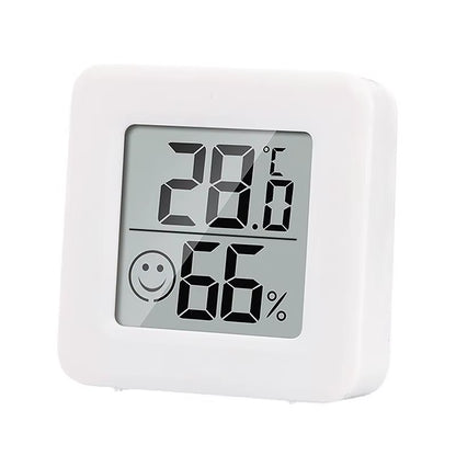 LCD Desktop Alarm Clock with Clear Calendar, Weather Forecast, Digital Temperature, and Humidity Monitoring for Smart Home Integration